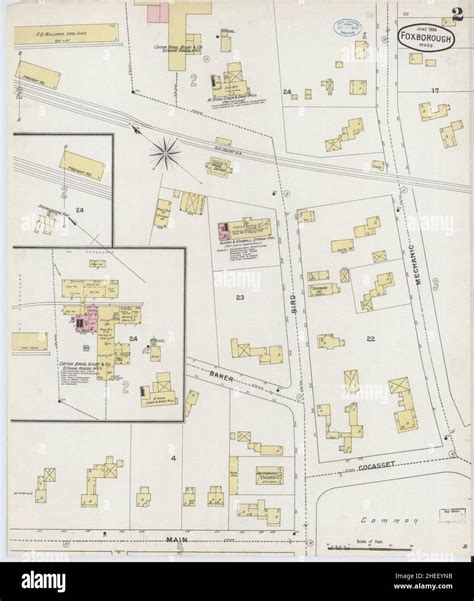 Map of foxboro hi-res stock photography and images - Alamy