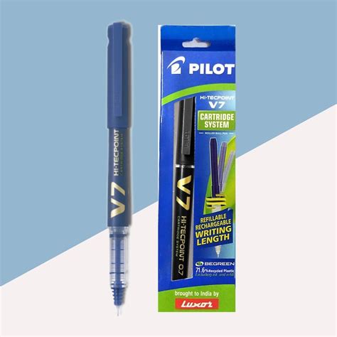 Pilot V7 Hitech Point Gel Pen Cartridge System – Blue ( Pack of 1 ...