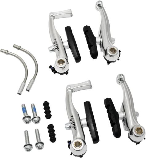 Amazon.com : TEKTRO RX1 Mini-V Brake Cyclocross Brake Set (Front+Rear), Silver, MH2653 : Sports ...