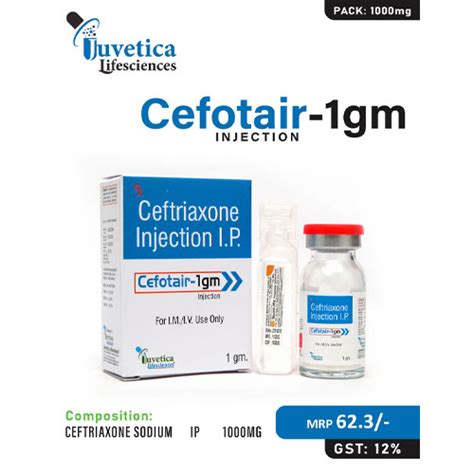 CEFOTAIR-1GM Injection Juvetica Lifesciences