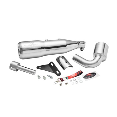 Red Rooster Altair Exhaust For Bajaj Dominar 400-Polish - Buy Now At ...