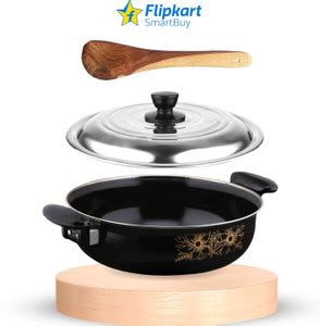 Flipkart SmartBuy Kitchen Non-Stick Combo Pack of Kadhai with Lid and ...