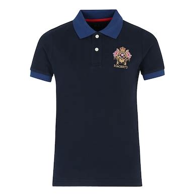 Buy Hackett London Boys Navy Cotton Logo Polo Online - 683064 | The ...