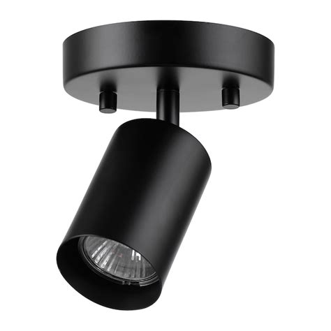 Globe Electric 4.75-in 1-Light Matte Black dimmable Gu10 Pin Base ...