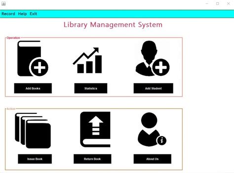 Image result for Library Management System Java Project Output Screen