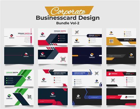 Corporate Business Card Design 的图像结果