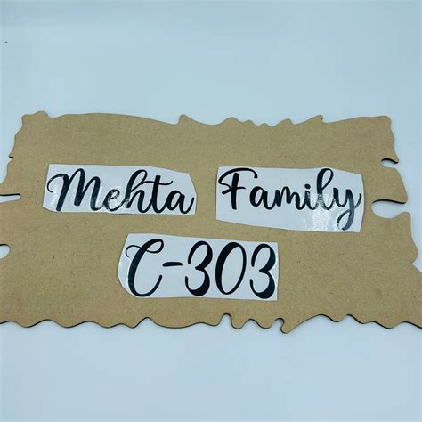 Custom Vinyl Sticker - Nameplate | The Krafty Kart Resin Store