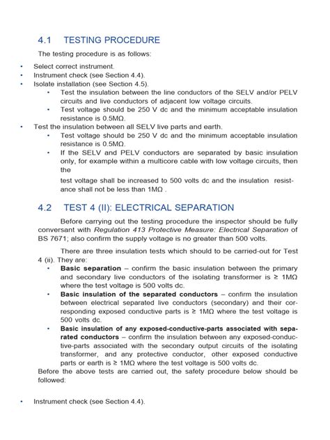 Image result for Electrical Testing Procedure