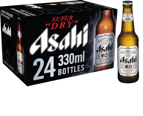 Asahi Super Dry Beer, 24 x 330ml, Japanese Beer, 5% ABV, Brewed in ...