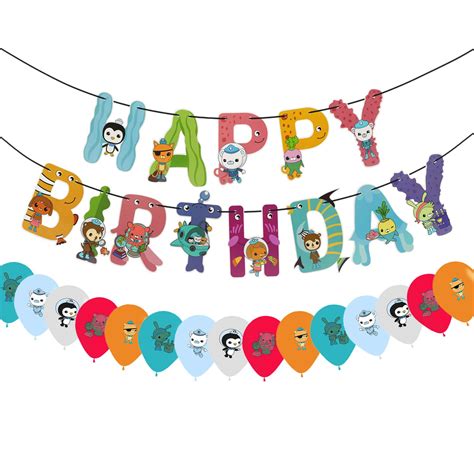 Octonauts Party Decorations, Happy Birthday Banners, Octonauts Balloons ...