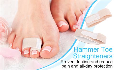 Buy 6 Pieces Broken Toe Wrap, Hammer Toe, Elastic Fabric Toe Splint Toe ...
