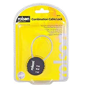 Rolson 66491 Combination Cable Lock : Amazon.in: Home Improvement