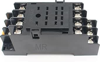 Generic 14-Pin Relay Base | Manual Operation | Relay Base | Din Rail or ...