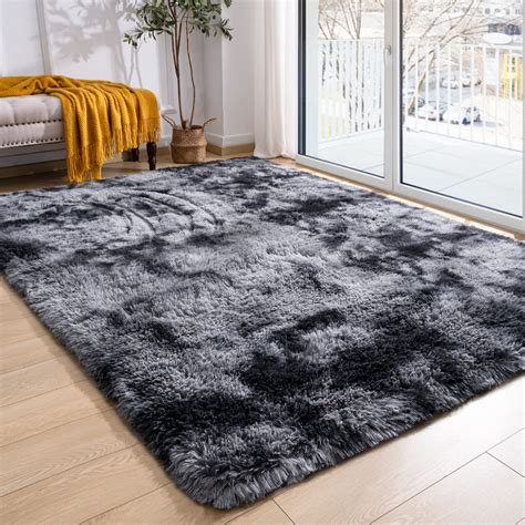 Softlife Area Rug for Living Room, 6x9 Feet Plush Fluffy Rug for ...