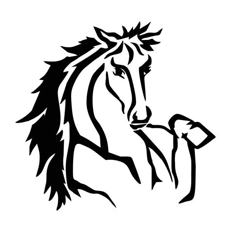 Buy Sticker Hub Jumping Horse Wall Stickers | Wall Sticker for Living ...