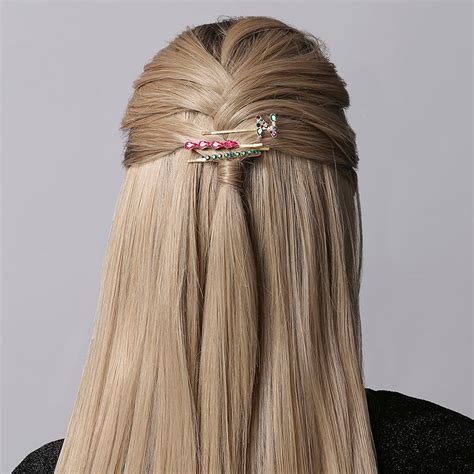 Buy Set Of 3 Pink N Initial Hair Slides - Accessorize India