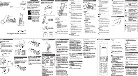 VTech Phone User Guide 的图像结果