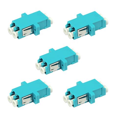 YIENFBEV LC Fiber Optic Adapter - LC to LC Duplex Multimode OM3 OM4 OM5 ...