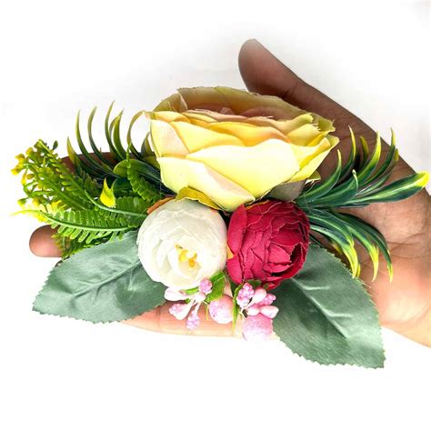 Light Yellow Rose & Peony Artificial Flower – Adikala - Craft Store