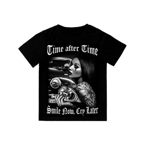 Time After Time Smile Now Cry Later Mens Heavyweight | Ubuy India
