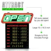 Buy Led Open Sign with Business Hours – Stand Out with 1000’s Color ...