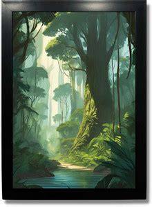 Kagaz Kala Modern Art Jungle 1 Digital Reprint 14 inch x 10 inch ...