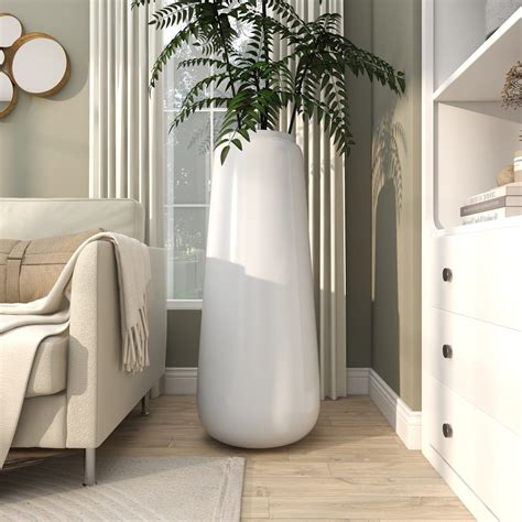 3ft. White Modern Tall Floor Vase | Michaels | Tall floor vases, Floor ...