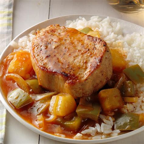 Hawaiian Pork Chops in the Skillet