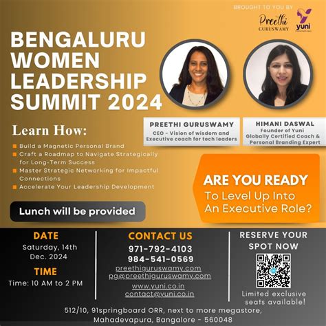 Bengaluru Women Leadership Summit 2024, Bengaluru, Bangalore, 14 ...