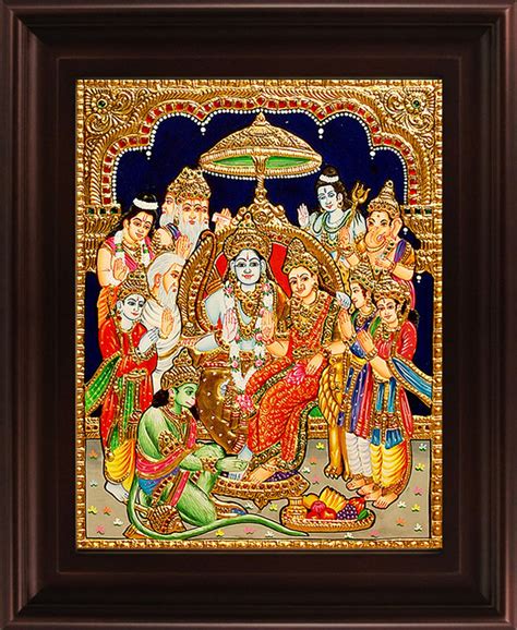MYANGADI Religious Themed 22 Carat Gold Foil Traditional Ramar ...