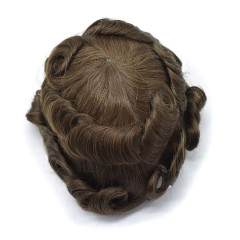 Buy Mens Toupee French Lace Hairpiece Poly Pu Skin Around Hair System ...