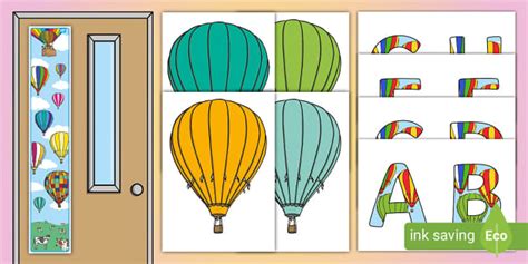 Hot Air Balloon Door Decoration Pack