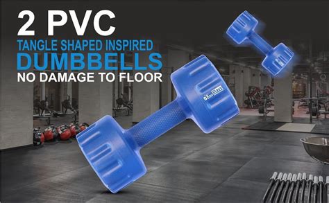 Buy BODY MAXX 10Kg PVC Dumbbell, 5Kg Set of 2 Blue (GA-05) Online at ...