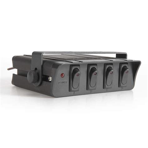 Buy BUNKER INDUST 4 Gang On/Off Rocker Switch Box, 12-24V 20A Rocker ...