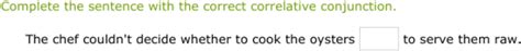 IXL - Fill in the missing correlative conjunction (Class VI English ...
