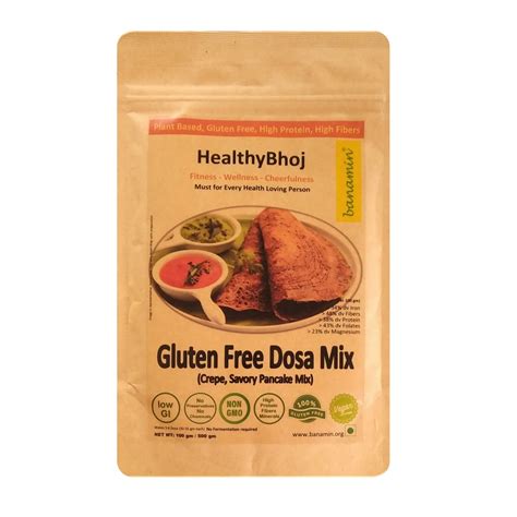 Buy BANAMIN High Protein, Gluten Free, Low GI Dosa Mix (100gm x 4 ...