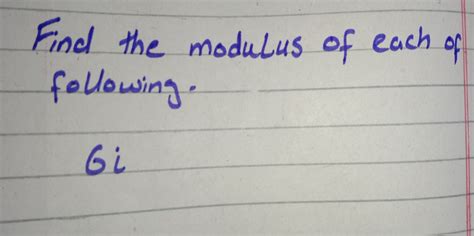 Image result for How to Find Modulus