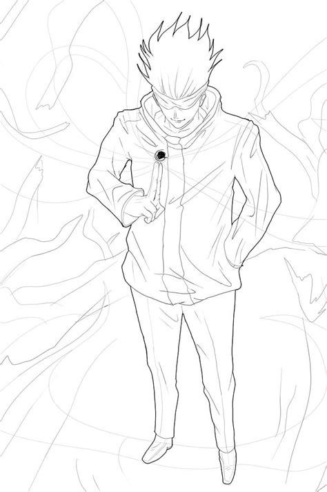 Jujutsu Kaisen Coloring Page