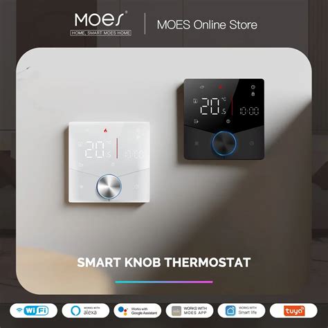 MOES WiFi Умный термостат с сенсорным дисплеем | AliExpress