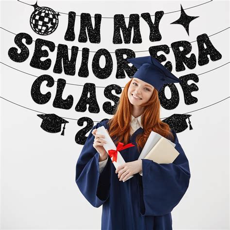 MAMFEOV Black Graduation Decorations, NO-DIY Glitter In My India | Ubuy
