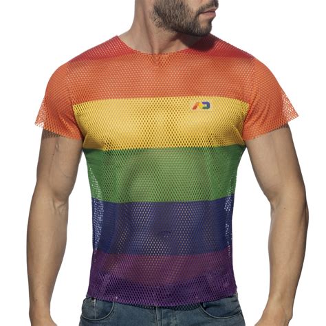 MESH RAINBOW T-SHIRT