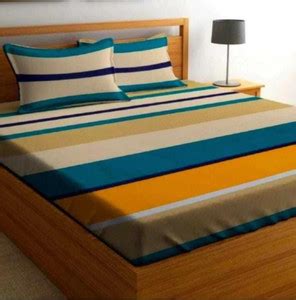 Ulom 220 TC Microfiber Queen Floral Fitted (Elastic) Bedsheet - Buy ...