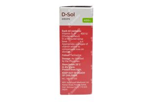 Dsol 400 Iu Drops 30 Ml - Uses, Side Effects, Dosage, Price | Truemeds