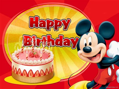 Mickey Mouse Birthday Wallpapers - Wallpaper Cave
