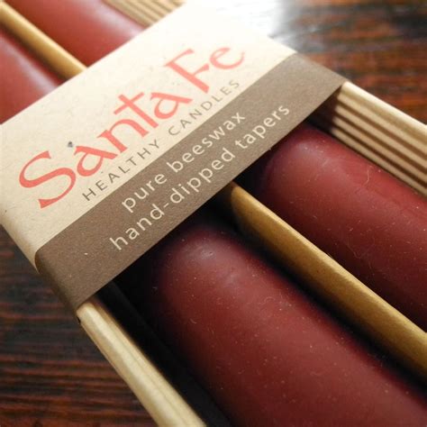 Pure Beeswax Hand-Dipped 9" Standard 7/8" Base Taper Candles (12 Boxed ...