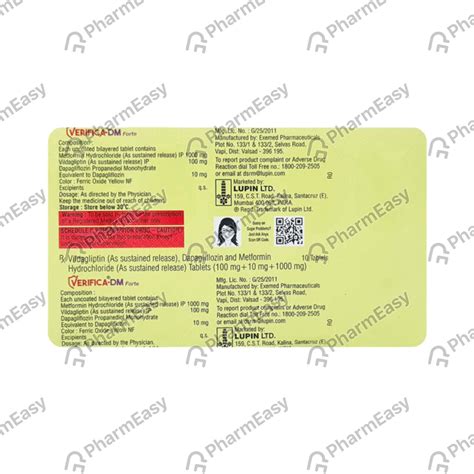 Verifica Dm Forte Strip Of 10 Tablets: Uses, Side Effects, Price ...