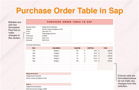 Image result for SAP Purchase Order Example