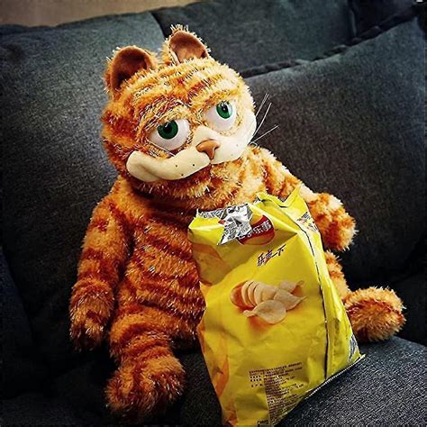 Plush Toy 11.8 Inches Ugly Cute Fat Cat Garfield Doll Cute Cat Orange ...