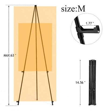 Tripod Easel Stand Artist Easel Stand With Carrying Bag Presentations ...