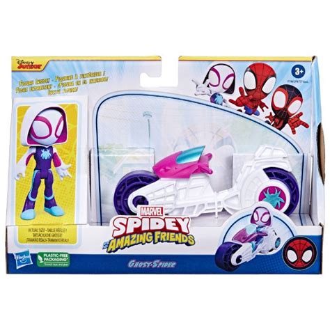 Spiderman Motorsykkel Ghost Spider - Spiderman og Friends figurer F7461 ...